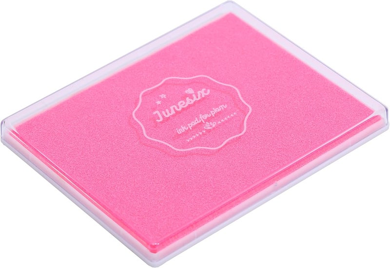 YPSelected Ink Pad 5 x 4 Inch Craft Large Stamp Pad for Rubber Stamps Finger Painting (Pink) - Image 2